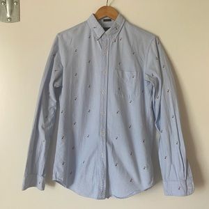 JCrew Oxford with small ducks